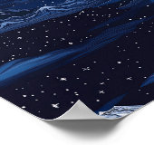 Starlit Peaks – Midnight Mountain Sky (3) ポスター (角)