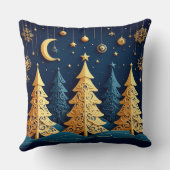 Starlit Tree Dream – Golden Whimsy クッション (裏面)