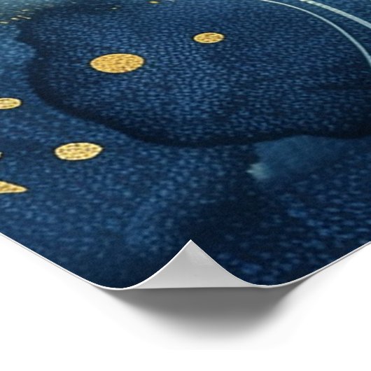 Starlit Visions – Indigo Moon Goddess ポスター (角)