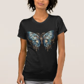 Starlit Wings Celestial Moth – Lunar Magic Art  Tシャツ (正面)