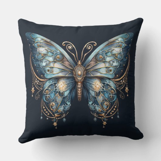 Starlit Wings – Lunar Magic Pillow クッション (裏面)