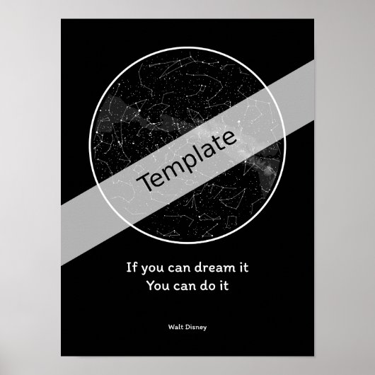 StarMap360 - 30x40cmスカイマップパーソナライズされたポスター ポスター (正面)