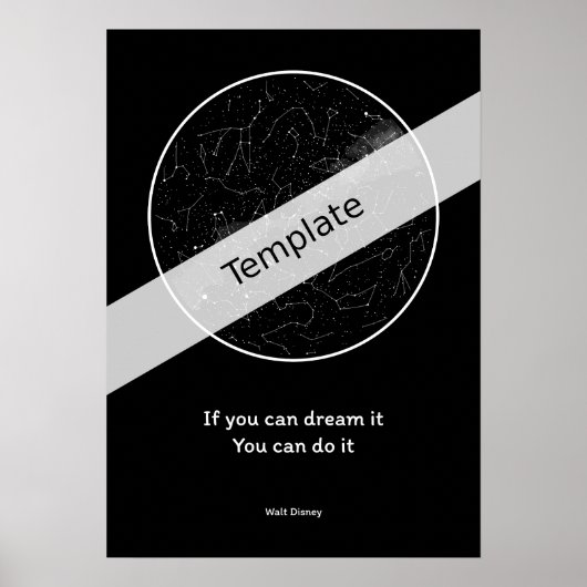 StarMap360 - A2スカイマパーソナライズされたップ ポスター (正面)