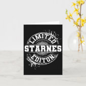 Starnes Funny Surname Family Tree Birthday Gift  カード (黄色い花)