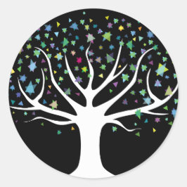 Starof David Jewish REPLY RETURNステッカーのラブル ラウンドシール