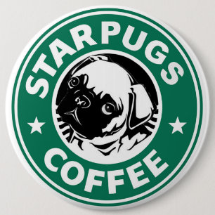 Starpugsのコーヒー 缶バッジ