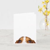 Starring Holmes, that lovable Basset Hound カード (黄色い花)