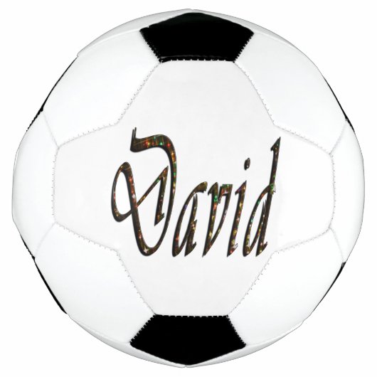 Starryはデビッドの名前をデザイン。 サッカーボール (正面)