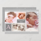 Starryフォトコラージュ誕生のお知らせ 案内状 (正面/裏面)