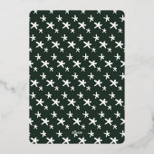 Starry応援ブラシモダン台本の新年写真 箔シーズンカード (裏面)