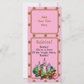 Starry Advent Gaudete Madonna Flat Card (裏面)