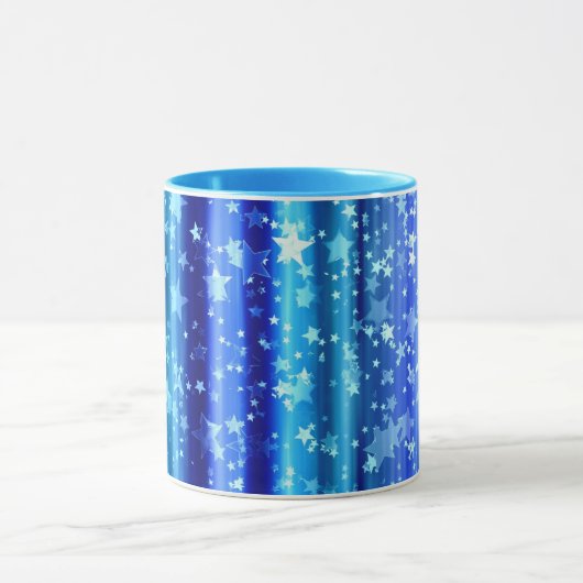 Starry Blue Decorative Design マグカップ (中央)