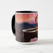 Starry Brew：夜空の下のフローラシンフォニー マグカップ (正面左)