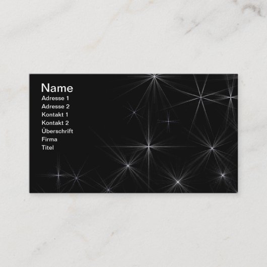 Starry business card 名刺 (正面)