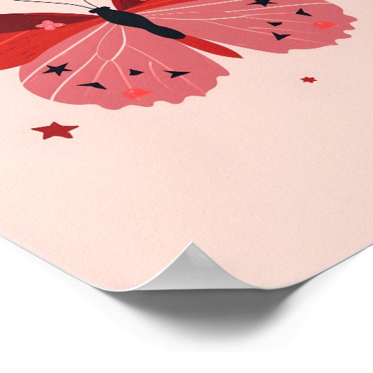 Starry Butterfly 🦋 ポスター (角)