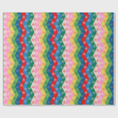 Starry Christmas stripes ラッピングペーパー (フラット)