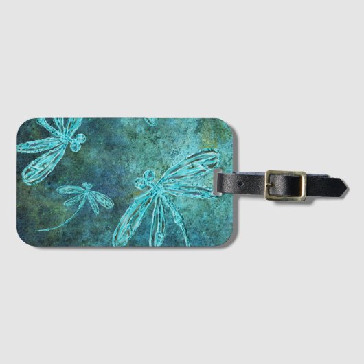 Starry Dragonfly Night ラゲッジタグ (正面横)