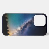 Starry Galaxy Over Forest iPhoneケース (裏面横)