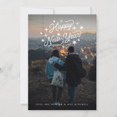 Starry Happy New Year Photo シーズンカード (正面)