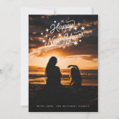 Starry Happy New Year Photo シーズンカード (正面)