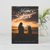 Starry Happy New Year Photo シーズンカード (スタンド正面)