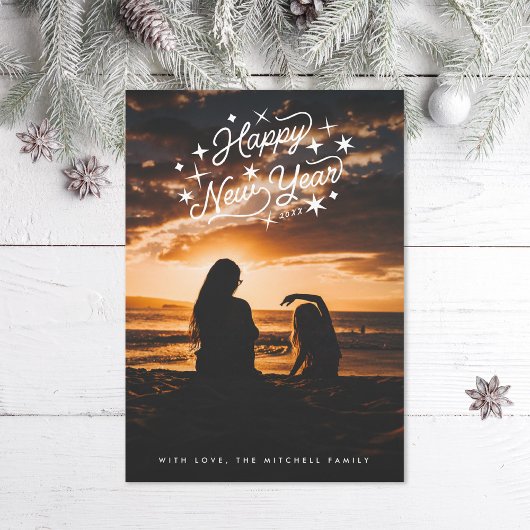 Starry Happy New Year Photo シーズンカード