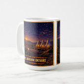 Starry Holbrook Morning Highway Milestone コーヒーマグカップ (正面左)