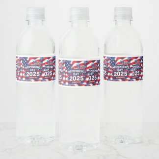 Starry July 4th Celebration Labels ペットボトルラベル