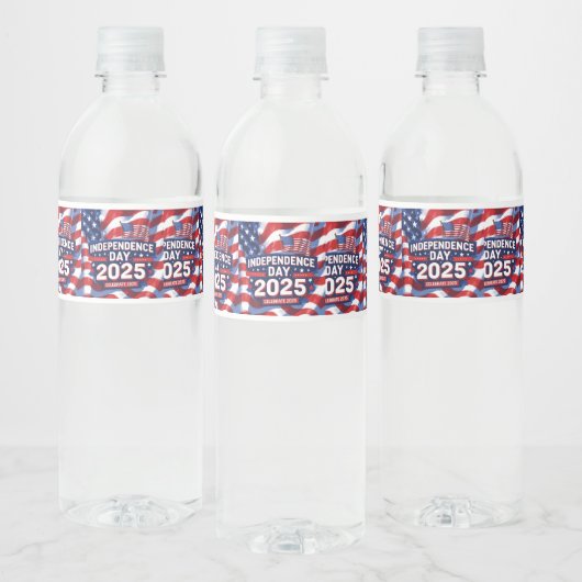 Starry July 4th Celebration Labels ペットボトルラベル (ボトル)