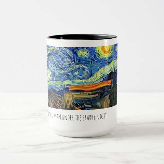 Starry man coffee mug. マグカップ (中央)