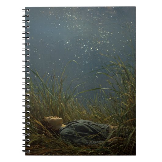 Starry Meadow Dreamer Night Notebook ノートブック (正面)