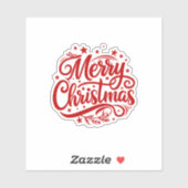 Starry Merry Christmas Greeting シール (シート)