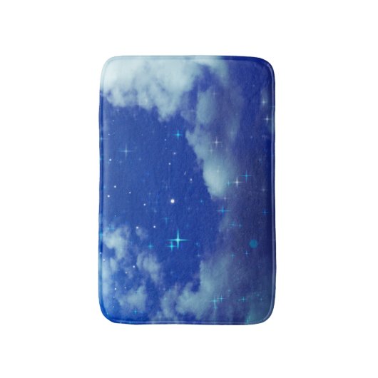 Starry Night バスマット | 天体メモリーフォームラグ (正面縦)