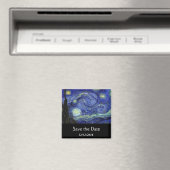 Starry Night 結婚式の予定を保存 マグネット (インサイチュ (食洗機))