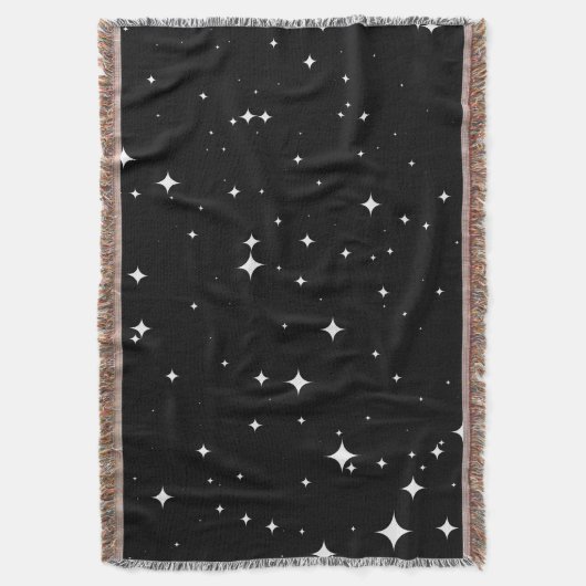 Starry Night 8K Seamless Pattern Throw Blanket スローブランケット (正面縦)