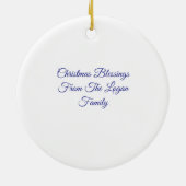 Starry Night Angel in Paper-Cut Style セラミックオーナメント (裏面)