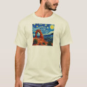Starry Night Arches National Park Tシャツ (正面)