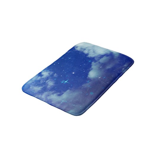 Starry Night Bath Mat | Celestial Memory Foam Rug バスマット (アングル)
