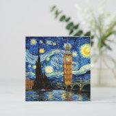 Starry Night Big Ben London England 招待状 (スタンド正面)