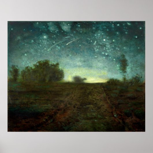 Starry Night by Jean-François Millet (ca. 1850–65) ポスター (正面)