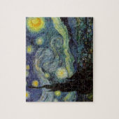 Starry Night by van Gogh Modern Art Painting Blue ジグソーパズル (縦)