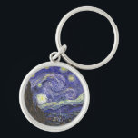 Starry Night by Van Gogh premium keychain キーホルダー<br><div class="desc">Starry Night by Van Gogh for the art lover or dreamer in your life.</div>