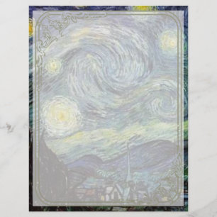 Starry Night by Vincent vanゴッホ. チラシ