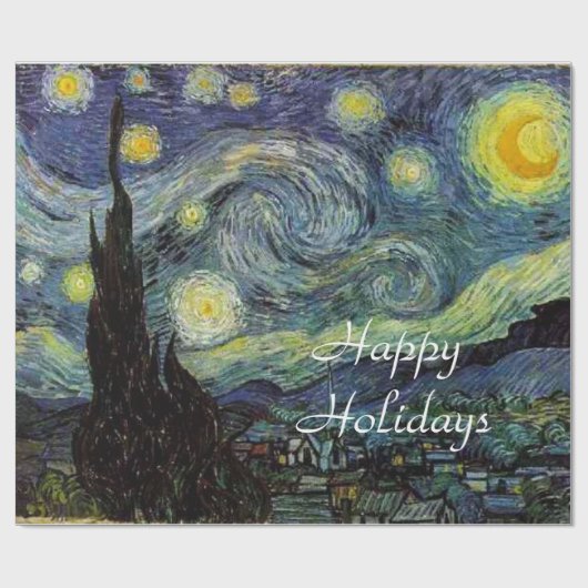 Starry Night by Vincent vanゴッホ. ラッピングペーパー (フラット)