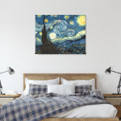 Starry Night by Vincent vanゴッホ.有名アート キャンバスプリント (インサイチュ (寝室))
