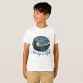 Starry Night by Vincent vanゴッホ. Tシャツ (正面フル)