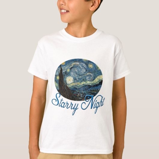Starry Night by Vincent vanゴッホ. Tシャツ (正面)