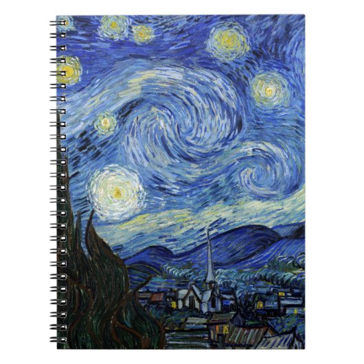 Starry Night by Vincent van Gogh ノートブック (正面)