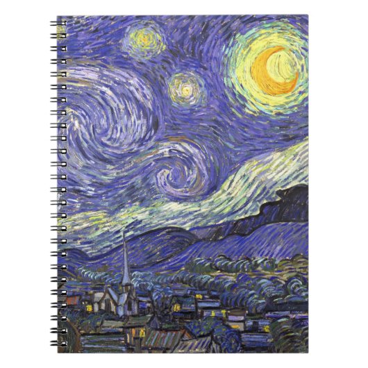 Starry Night by Vincent van Gogh ノートブック (正面)