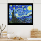 Starry Night by Vincent van Gogh ポスター (キッチン)